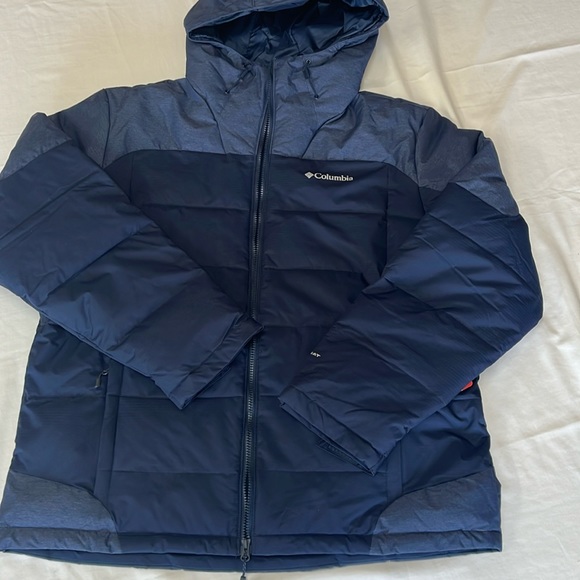 Columbia Omni-heat Men Grand Trek Down Hooded waterproof-Jacket made in Vietnam - Picture 1 of 16